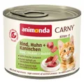 ANIMONDA karma konserwowa CARNY Kitten - wołowina, kurczak + królik 200g