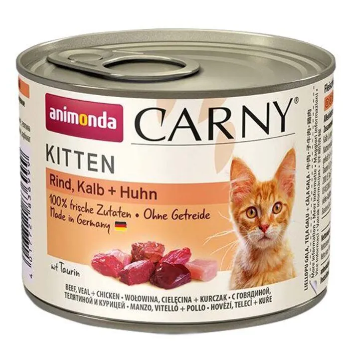 Główne zdjęcie produktu ANIMONDA konzerva CARNY Kitten - telecí + kuřecí + krůta 200g