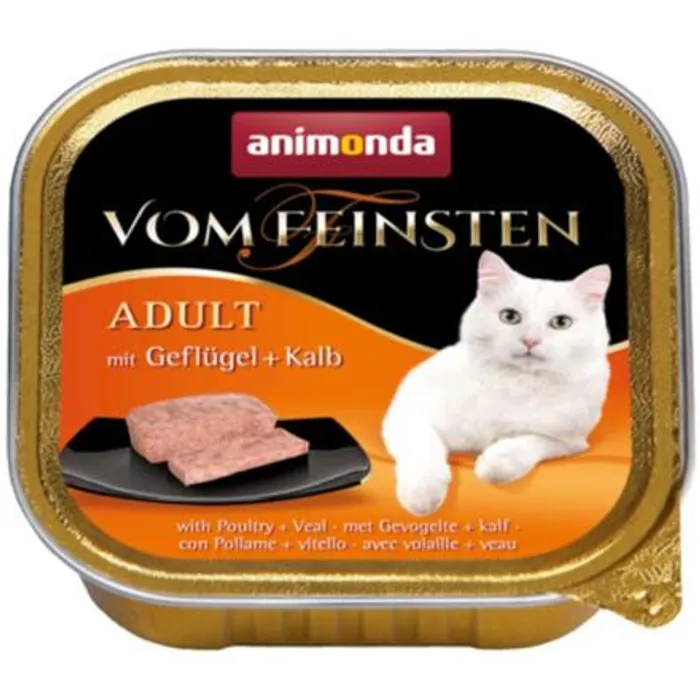 Główne zdjęcie produktu ANIMONDA paštika ADULT - drůbež, telecí pro kočky 100g
