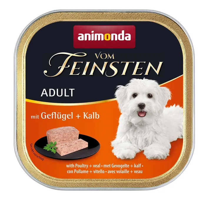Główne zdjęcie produktu ANIMONDA paštika ADULT - drůbež, telecí pro psy 150g