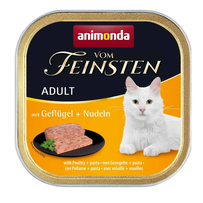 Główne zdjęcie produktu ANIMONDA paštika ADULT - drůbež, těstoviny pro kočky 100g