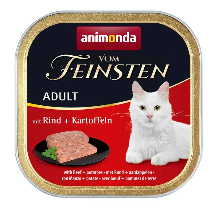 Główne zdjęcie produktu ANIMONDA paštika ADULT - hovězí + brambory pro kočky100g
