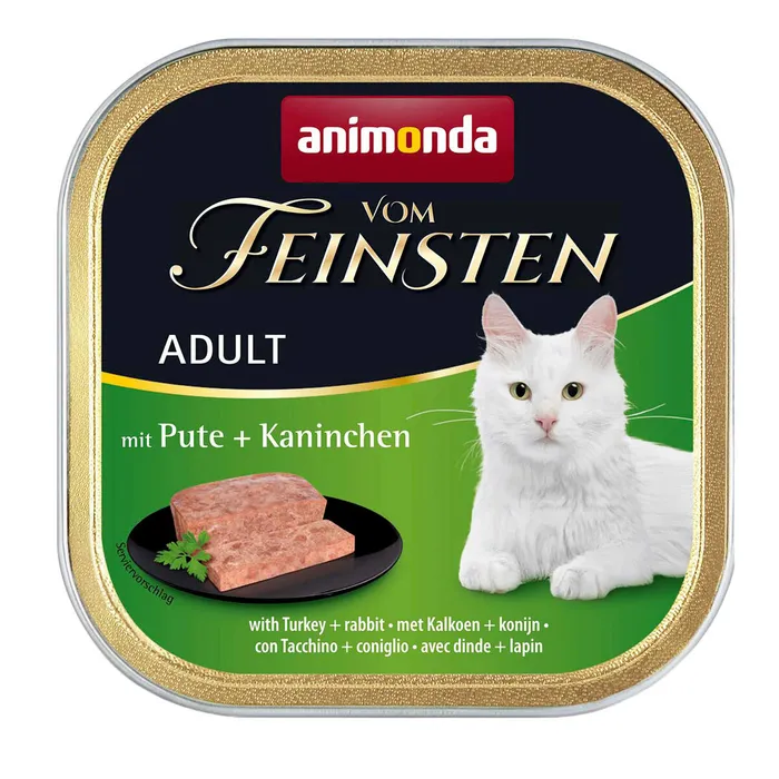 Główne zdjęcie produktu ANIMONDA paštika ADULT - krůta, králík pro kočky 100g