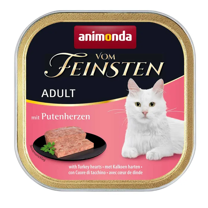 Główne zdjęcie produktu ANIMONDA paštika ADULT - krůtí srdíčka pro kočky 100g