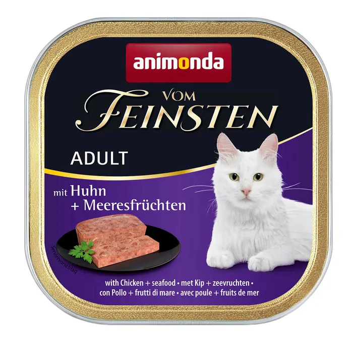 Główne zdjęcie produktu ANIMONDA paštika ADULT - kuře, mořské plody pro kočky 100g