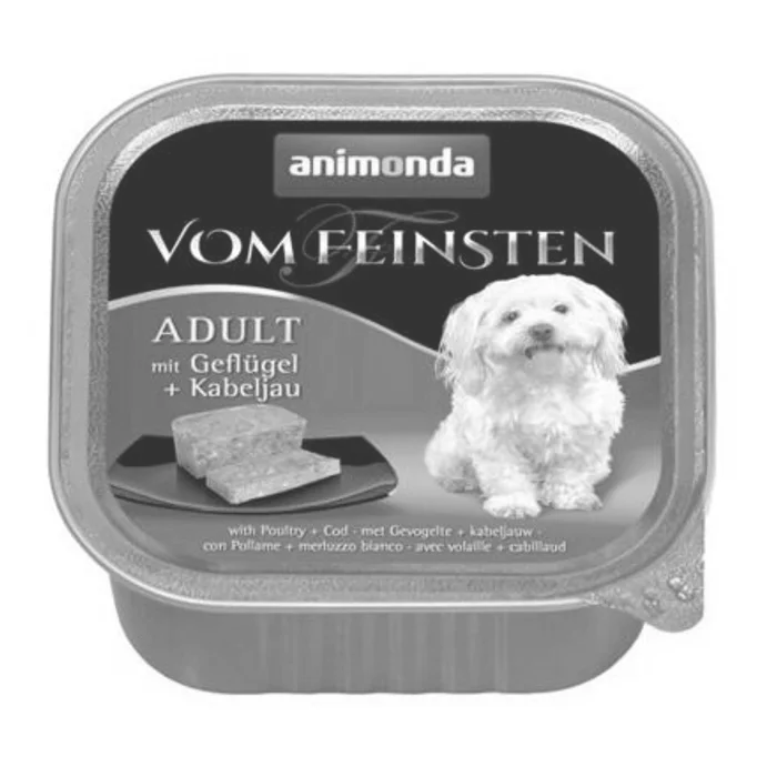 Główne zdjęcie produktu ANIMONDA paštika ADULT - kuřecí +treska obecná pro psy 150g
