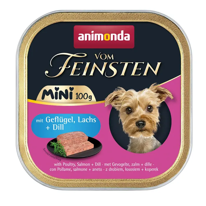 Główne zdjęcie produktu ANIMONDA paštika Vom Feinsten MINI - drůbeží, losos, kopr pro psy 100 g