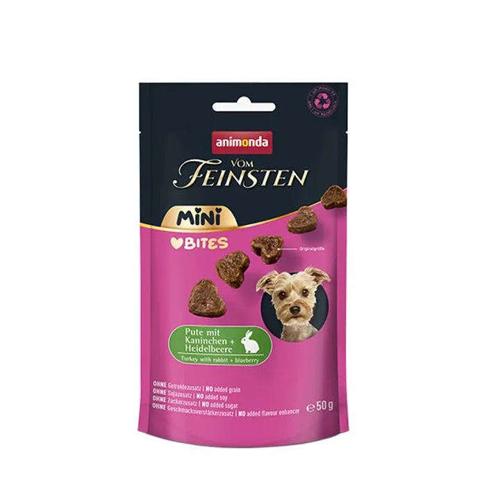 Główne zdjęcie produktu ANIMONDA VF Mini Bites pamlsky - krůta, králík, borůvky 50 g