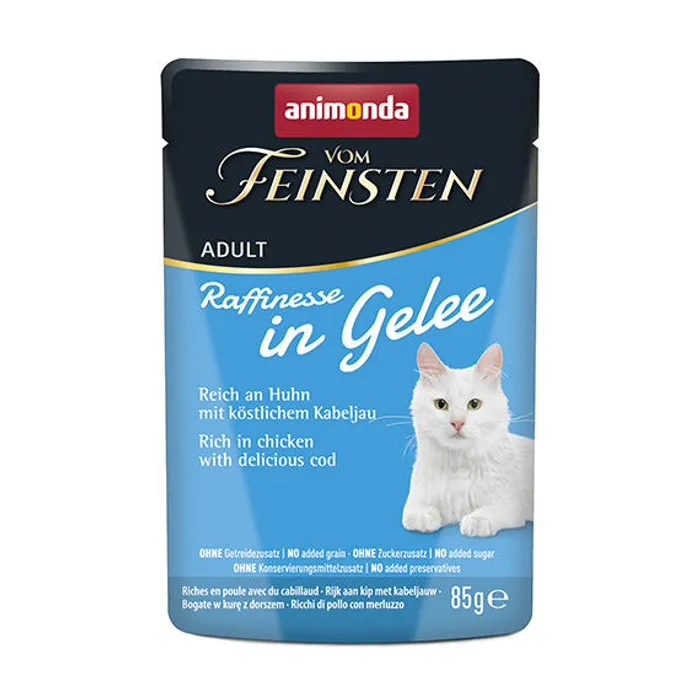 Główne zdjęcie produktu ANIMONDA VF Raffinesse in Jelly - kuře a treska , 85 g