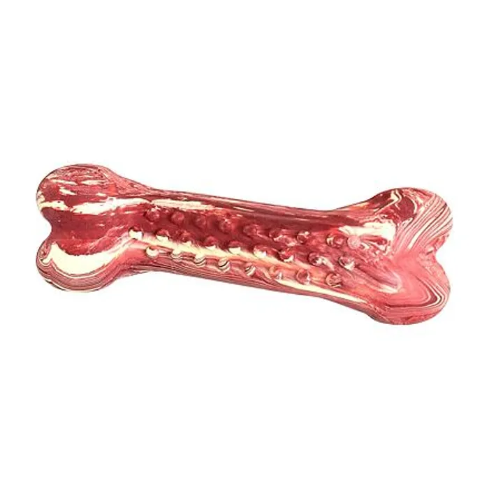 Główne zdjęcie produktu Antibakteriální dentální kost s vůní slaniny HipHop přírodní guma 11 cm