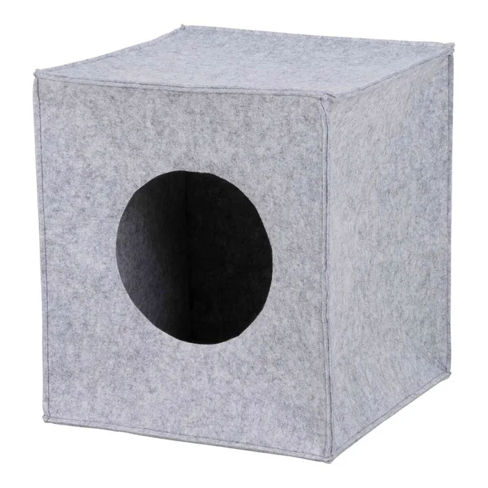 Główne zdjęcie produktu ANTON filcová krabice/jeskyně pro kočku, vhodné do IKEA regálu 33cm šedá