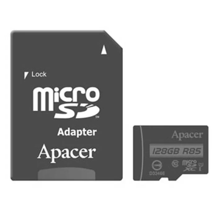 Główne zdjęcie produktu Apacer paměťová karta Secure Digital, 128GB, micro SDXC, AP128GMCSX10U5-R, UHS-I U1 (Clas
