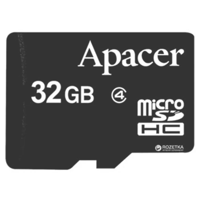 Główne zdjęcie produktu Apacer paměťová karta Secure Digital, 32GB, micro SDHC, AP32GMCSH4-RA, Class 4, bez adapt