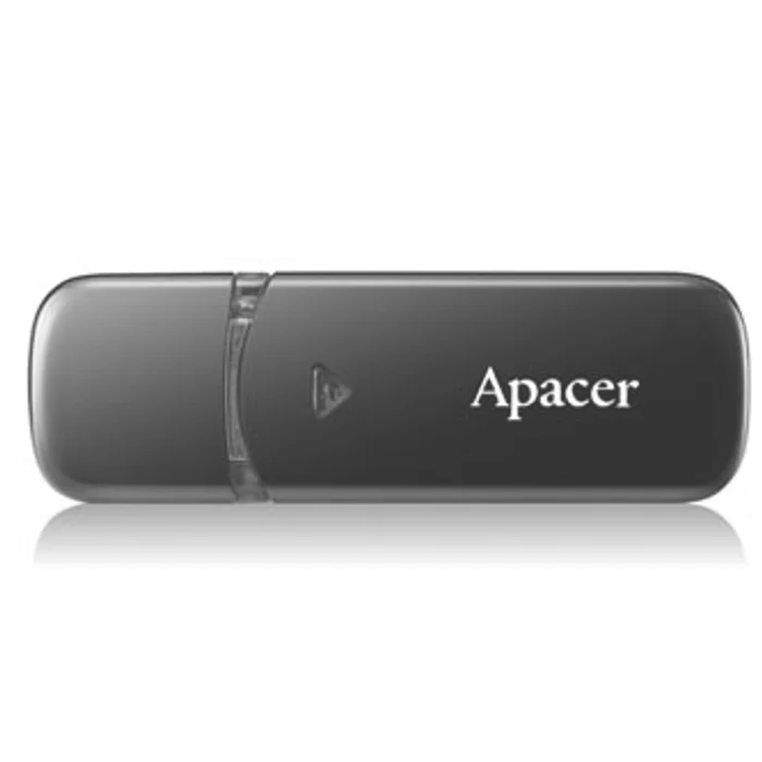 Główne zdjęcie produktu Apacer USB flash disk, USB 2.0, 32GB, AH333, černý, AP32GAH333B-1, USB A, s krytkou
