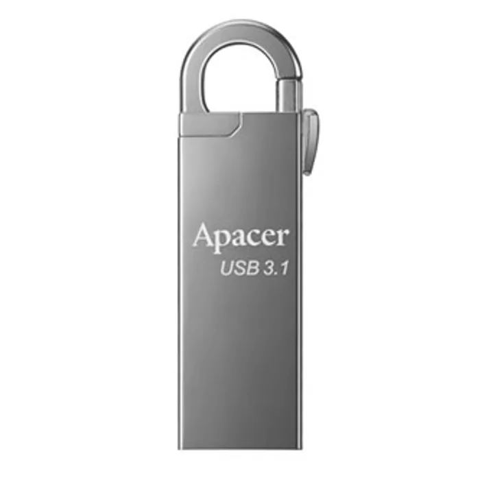 Główne zdjęcie produktu Apacer USB flash disk, USB 3.0 (3.2 Gen 1), 128GB, AH15A, stříbrný, AP128GAH15AA-1, USB A