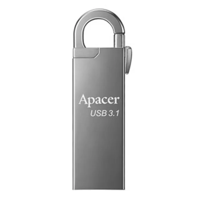 Główne zdjęcie produktu Apacer USB flash disk, USB 3.0 (3.2 Gen 1), 16GB, AH15A, stříbrný, AP16GAH15AA-1, USB A,