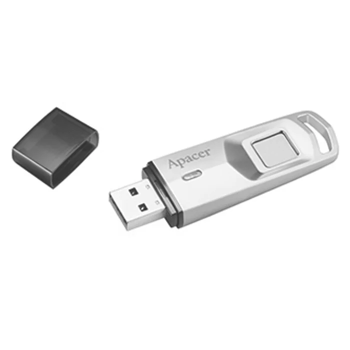 Główne zdjęcie produktu Apacer USB flash disk, USB 3.0 (3.2 Gen 1), 32GB, AH651, stříbrný, AP32GAH651S-1, s otisk