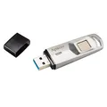 Apacer USB flash disk, USB 3.0 (3.2 Gen 1), 64GB, AH651, srebrny, AP64GAH651S-1, USB A, czytnik linii papilarnych