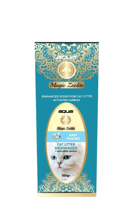 Główne zdjęcie produktu AQUA Magic Zeolite BABY POWDER - granulovaný deodorant pro kočičí WC, 500 g