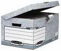 Pojemnik archiwizacyjny BANKERS BOX SYSTEM, zamykana pokrywa, karton, FELLOWES [10 szt]