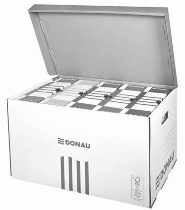 Główne zdjęcie produktu Archivační kontejner, modrá, vrchní otvírání, DONAU