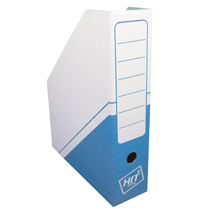 Główne zdjęcie produktu Archivní box s potiskem 32,5x25,5x7,5 cm - modrá
