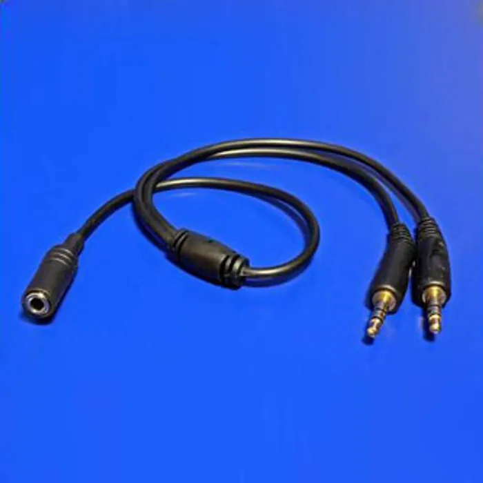 Główne zdjęcie produktu Audio Redukce, Jack, Jack (3,5 mm) F (2-pólový)-Jack (3,5mm) 2x M, 0, stereo, černá