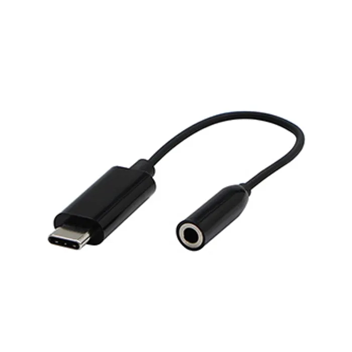 Główne zdjęcie produktu Audio Redukce, USB C (3.1) M-Jack (3,5mm) F, 0, stereo, černá