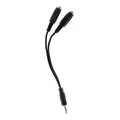 Następne zdjęcie produktu Audio Rozgałęziacz, Jack (3,5mm) M-Jack (3,5mm) 2x F, 0.2, stereo, czarna, Logo, z przewodem
