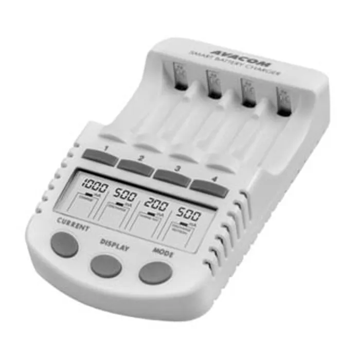 Główne zdjęcie produktu Avacom, Inteligentní nabíječka, JVL-505, na 4 ks AA/AAA, NiMH, Ni-Cd, 220V (el.síť), nabí