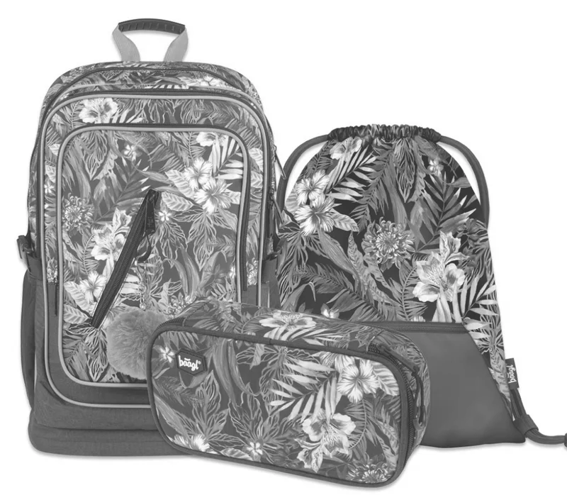 Główne zdjęcie produktu BAAGL SET 3 Tropical: batoh, penál a sáček
