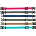 Następne zdjęcie produktu Zestaw nylonowych obroży identyfikacyjnych dla szczeniąt M-L 22-35cm/10mm, fuchs, szary, mod, khaki, koral,
