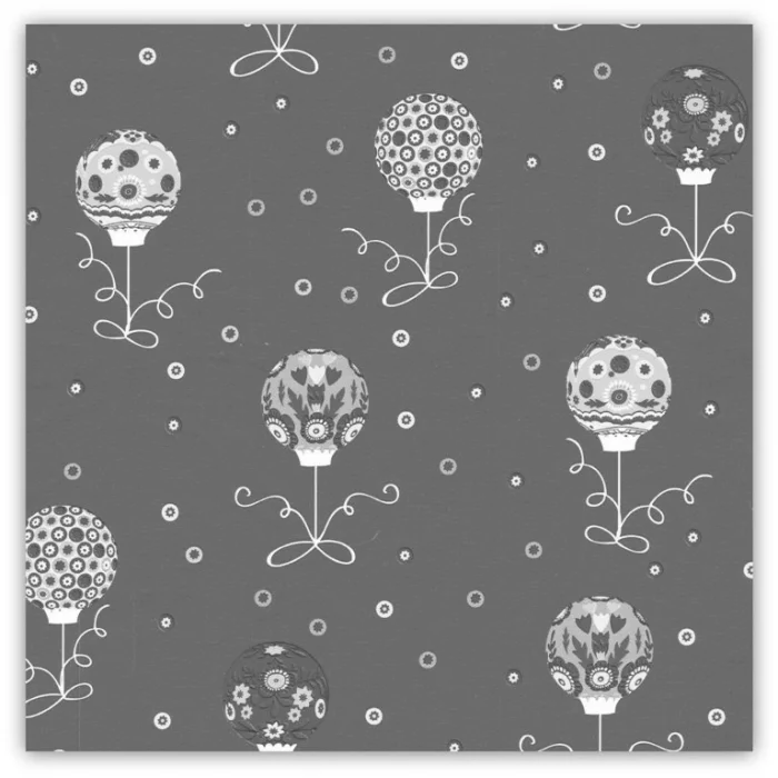Główne zdjęcie produktu Balící papír vánoční 70x100cm modrý-barevné baňky