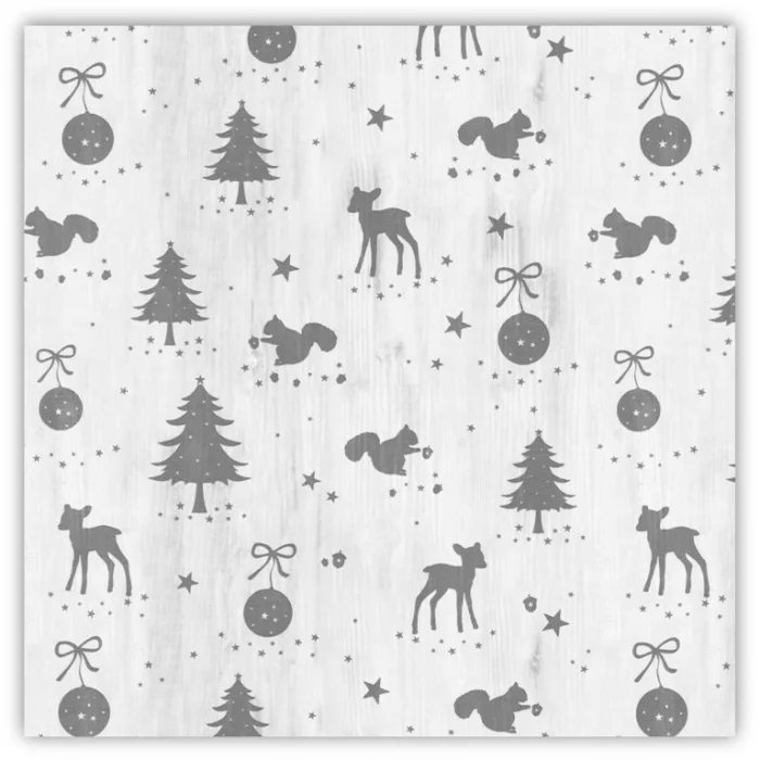 Główne zdjęcie produktu Balící papír vánoční 70x100cm modrý s veverkou [1 list]