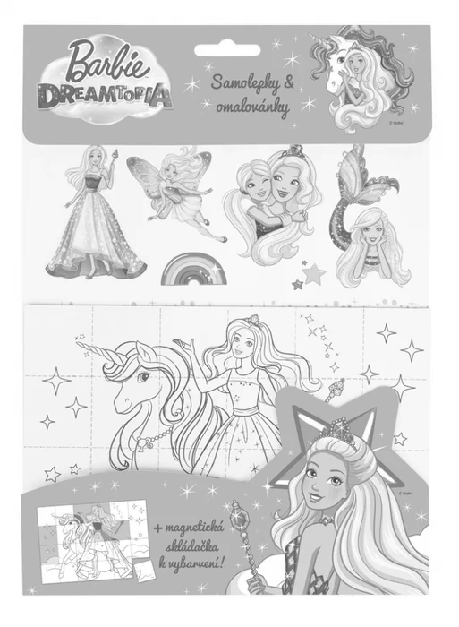 Główne zdjęcie produktu BARBIE DREAMTOPIA – Magnetky, omalovánky, samolepky