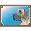 Następne zdjęcie produktu Kolorowy znak Uwaga pies, dog niemiecki