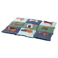Następne zdjęcie produktu Kolorowa miękka mata PATCHWORK 80 x 55 cm, antypoślizgowa, - niebiesko-zielona