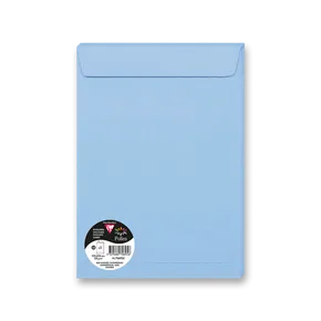 Koperta kolorowa Clairefontaine, C4 229 x 324 mm, lawenda, 5 szt