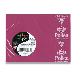 Koperta kolorowa Clairefontaine malina, 75 x 100 mm [20 szt]