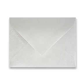 Koperta kolorowa Clairefontaine srebrna, 75 x 100 mm [20 szt.]