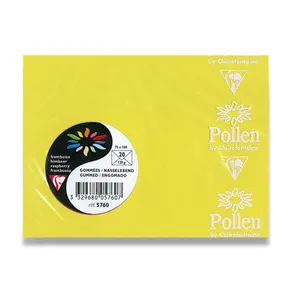 Koperta kolorowa Clairefontaine żółta, 75 x 100 mm [20 szt.]