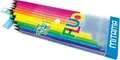 Kolorowe kredki NEON, 12 kolorów, okrągłe, MITAMA 62826