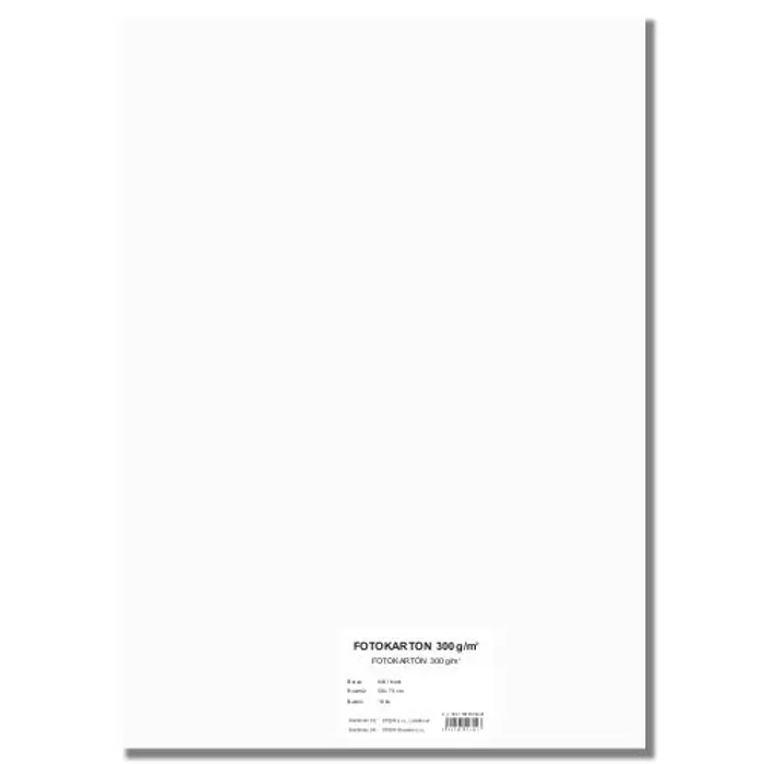 Główne zdjęcie produktu Barevný karton EXTRA 300g 50x70cm bílý [10 listů]