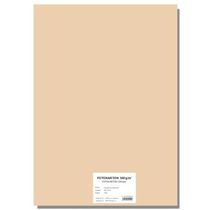 Główne zdjęcie produktu Barevný karton EXTRA 300g 50x70cm meruňková [10 listů]