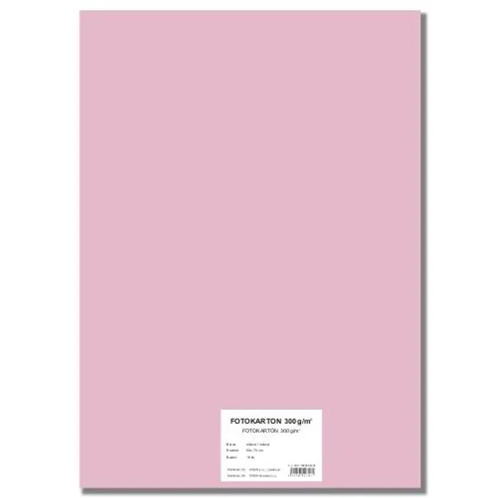 Główne zdjęcie produktu Barevný karton EXTRA 300g 50x70cm růžový [10 listů]