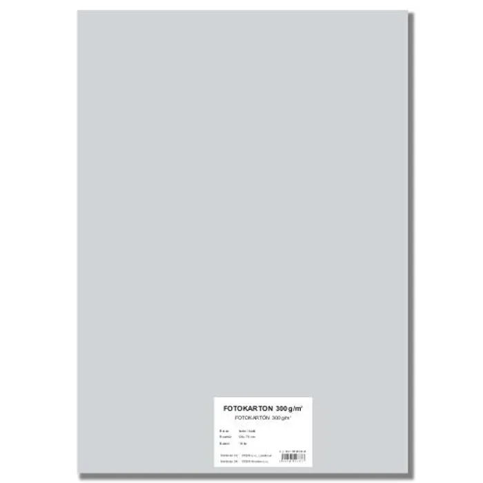 Główne zdjęcie produktu Barevný karton EXTRA 300g 50x70cm šedý [10 listů]