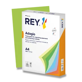 Papier kolorowy Rey Adagio intensywna nasycona barwa, 500 arkuszy, wiosenna zieleń