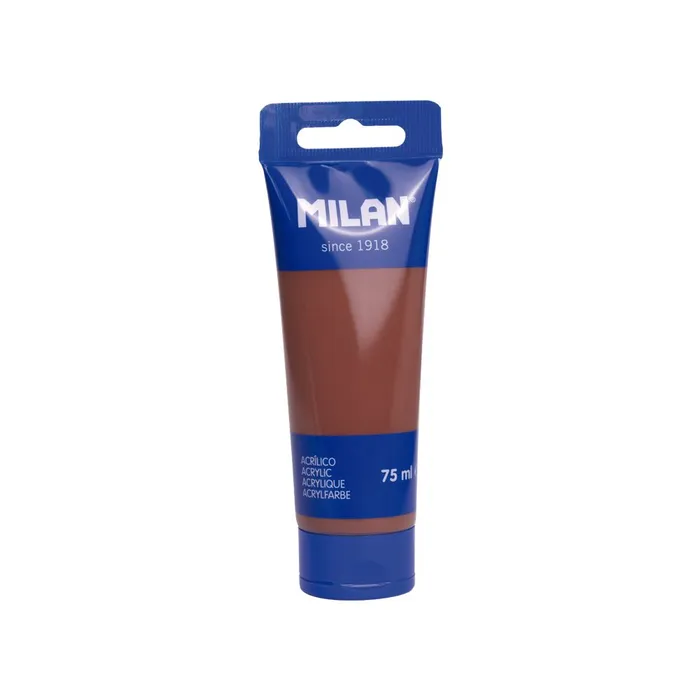 Główne zdjęcie produktu Barva akrylová MILAN 75 ml - hnedá sienna