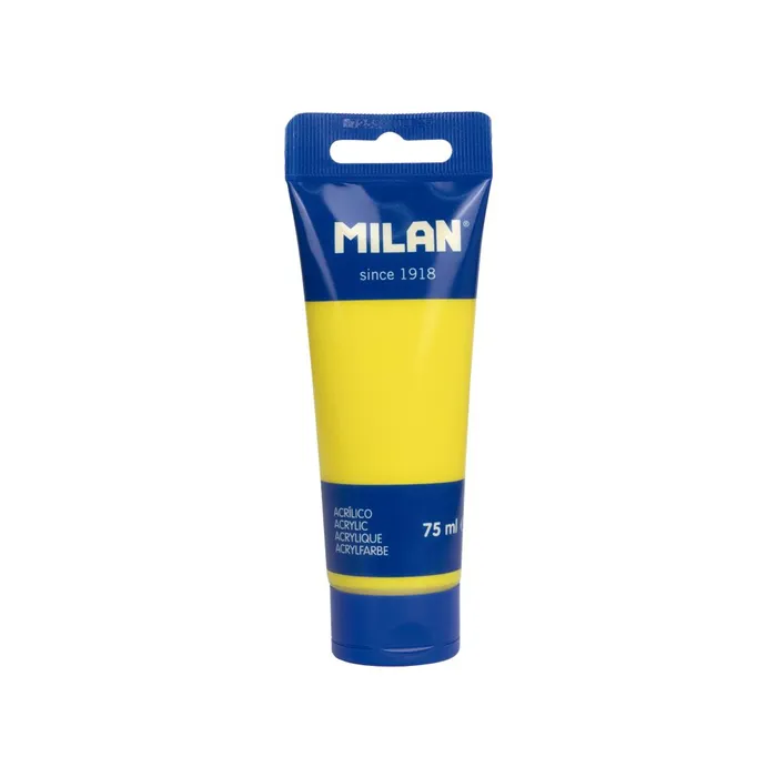 Główne zdjęcie produktu Barva akrylová MILAN 75 ml - žlutá