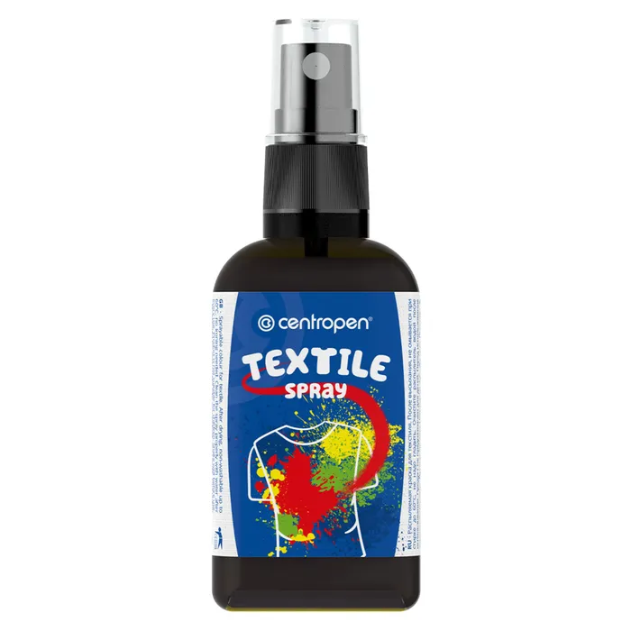 Główne zdjęcie produktu Barva na textil 1139 - spray 110ml černá